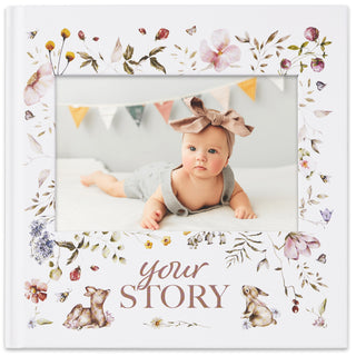 Baby Memory Book & Photo Album - Woodland Forest Edition - USA