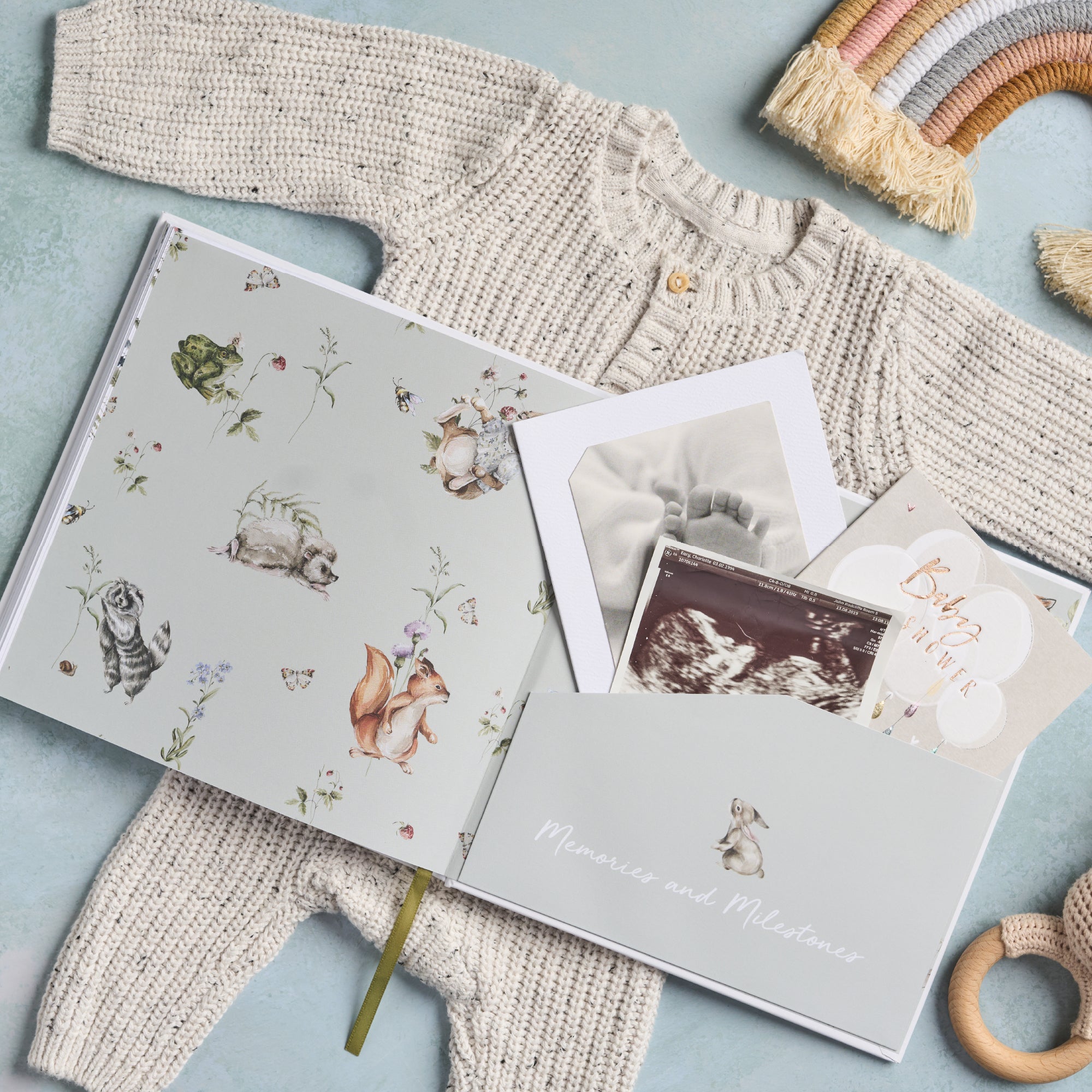 Baby Memory Book Photo Album Woodland Forest Edition USA