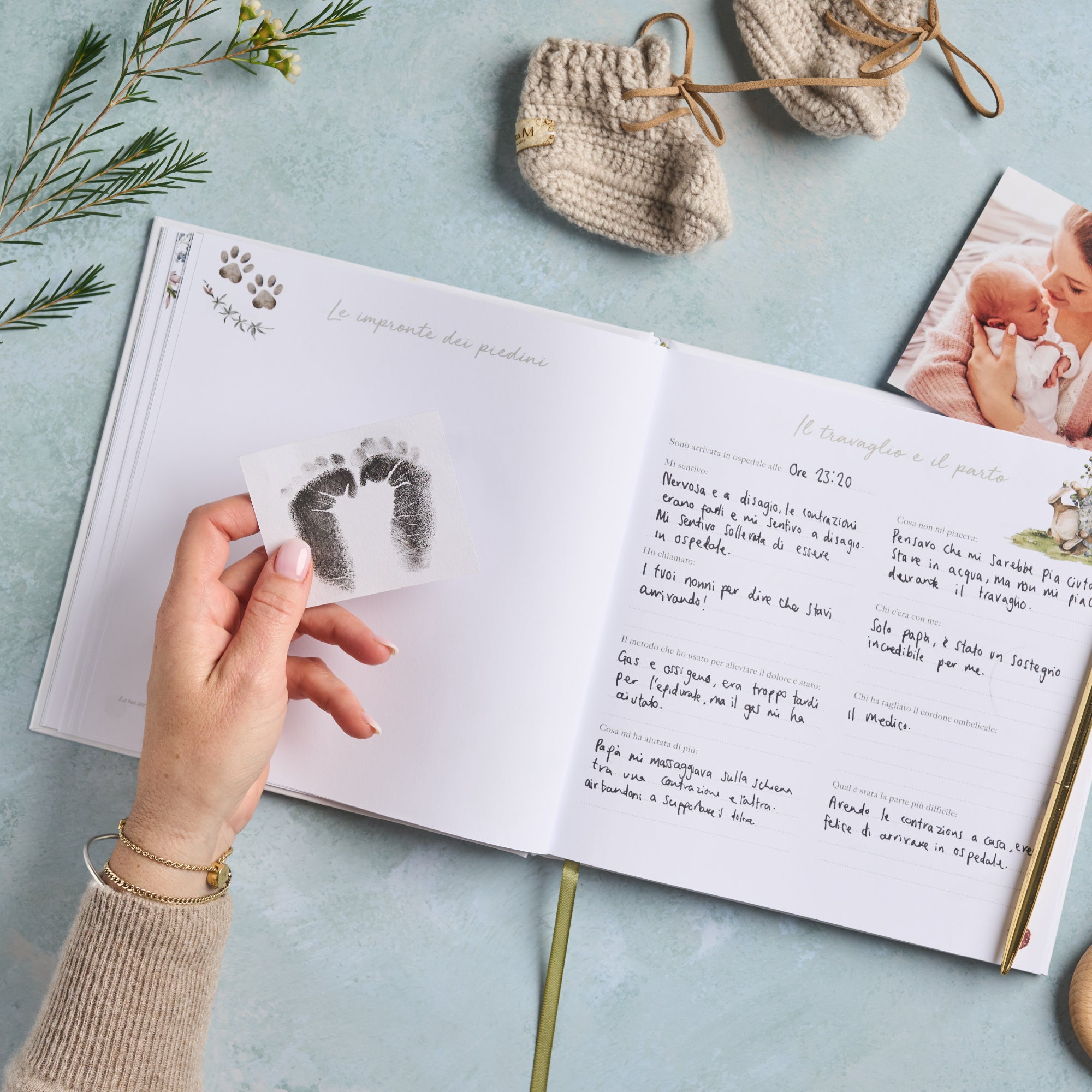 Album Fotografico Per Bambini In Panno - Con Specchio Sicuro, Tiene 18 Foto 4x6, Girasole - Foto 13