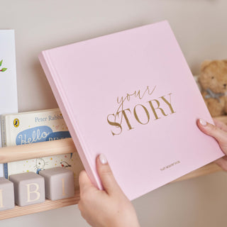 Baby-Erinnerungsbuch – Pink Fabric Edition 