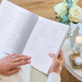 Organizadora de bodas (España) Gris - Diario de boda y regalo de compromiso | Bibi & Beau