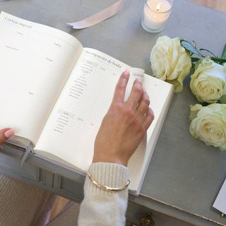 Organizadora de bodas (España) Gris - Diario de boda y regalo de compromiso | Bibi & Beau